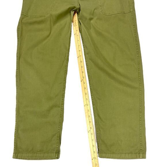 Pendleton Pants Womens Size 16 Petite Green High Waisted Straight Leg Utility - Picture 13 of 15